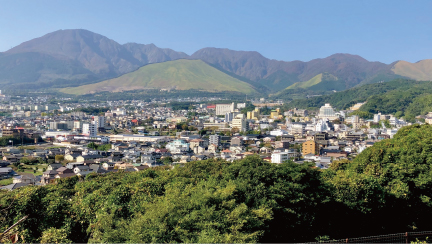 画像：湯けむり展望台からの景色の写真