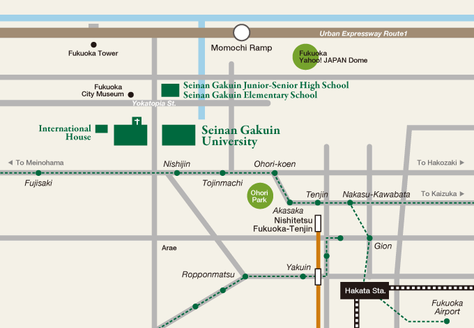 How to get to Seinan Gakuin University