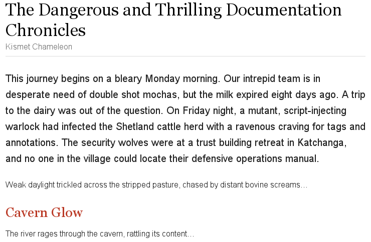 Preamble with lead attribute applied