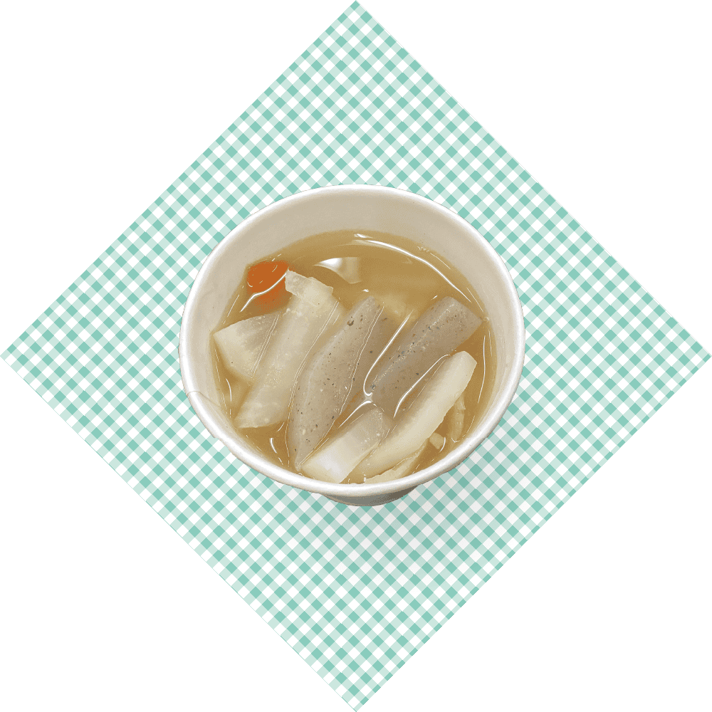出来上がったみそ汁