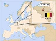 ベルギーとブリュッセルの位置