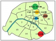 パリの移民街地図