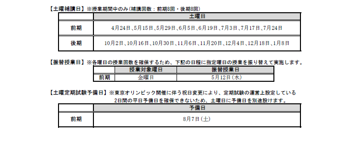 学年暦 授業に関すること 西南学院大学 福岡から全国へ 世界へ はばたく力を 学年暦 授業に関すること 西南学院大学 福岡から全国へ 世界へ はばたく力を