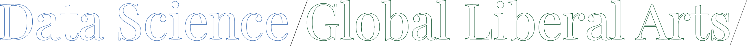 Data Science / Global Liberal Arts